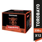 Pack 12 un. Cerveza Kunstmann Torobayo Pale Ale 5.0° 330 cc