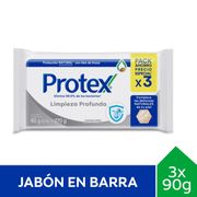 Jabón de Tocador Protex Limpieza Profunda 90 g 3 un.