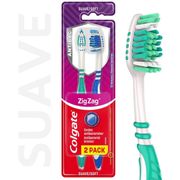 Cepillo de Dientes Colgate Zig Zag Suave 2 un.