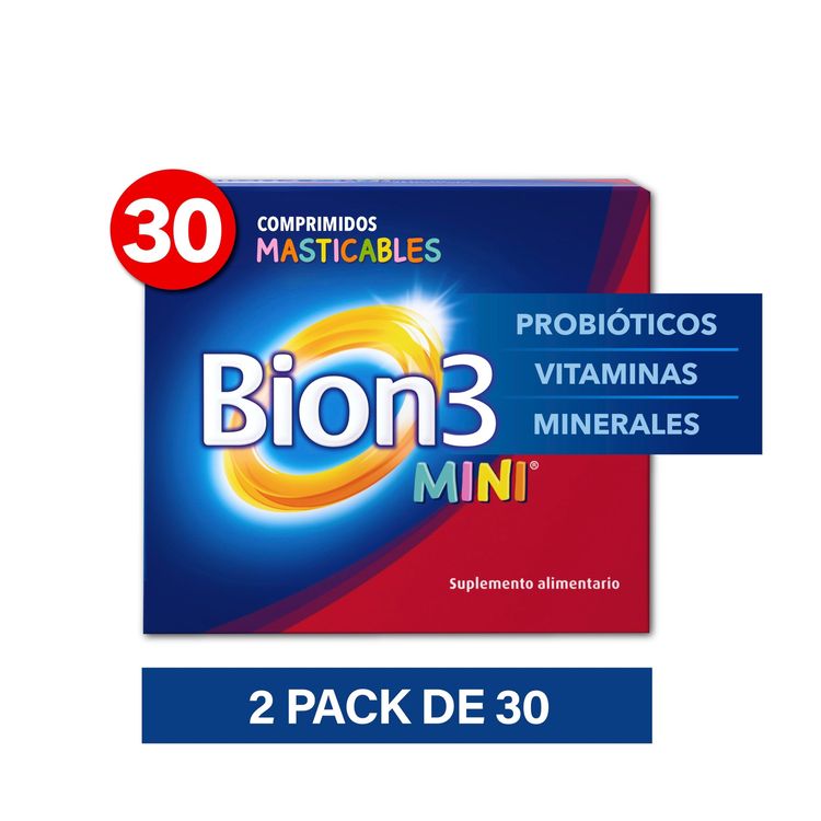 Mini Multivitaminico para Niños Bion3 60 Comprimidos