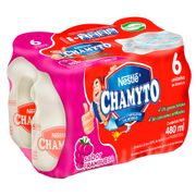 Pack 6 un. Bebida Láctea Chamyto Frambuesa 80 ml