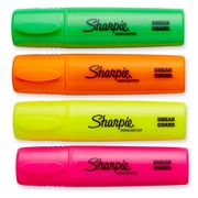 Destacadores Sharpie Fluo XL Punta Cincel Fluorescentes 4 un.