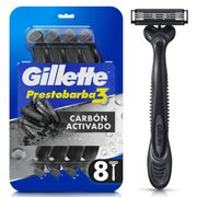 Máquina de Afeitar Gillette Prestobarba 3 Carbono 8 un.