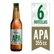 Pack 6 un. Cerveza Royal Guard APA 355 cc