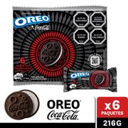 Pack Galletas Oreo Sabor Coca Cola 36 g 6 un.