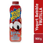 Yogurt Yogu Yogu Sabor Frutilla Botella 900 g