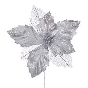 Poinsettia Básica 29 cm Silver