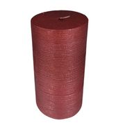 Vela Pilar Metalizada 15 cm Rojo