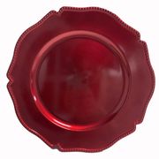 Plato Base Borde Red