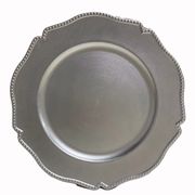 Plato Base Borde Silver