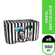 Pack 6 un. Bebida Fanta Beetlejuice 350 ml