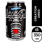 Pack 6 un. Bebida Coca-Cola Oreo Sin Azúcar 350 ml