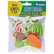 Stickers Frutas y Verduras de Goma Eva Torre