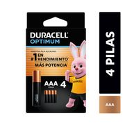 Pilas Duracell Optimum AAA 4 un.