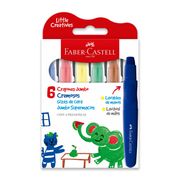 Crayones Jumbo Cremosos Faber-Castell Retráctiles 6 Colores