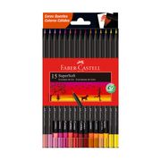 Lápices de Colores Faber-Castell Súpersoft 12 Colores Cálidos