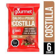 Caldo de Costilla En Polvo Gourmet 6 un.