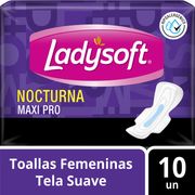 Toallas Higiénicas Ladysoft Maxi Pro Nocturna 10 un.