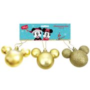 Pack 3 Adorno Cabeza Dorado Disney