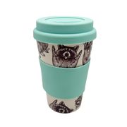 Vaso Bamboo Animales Exóticos Mapache 480 ml