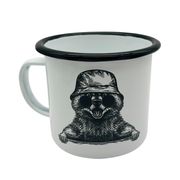 Mug Metálico Animales Exóticos Mapache 450 ml