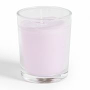 Vela Votiva Vaso Vidrio Lila