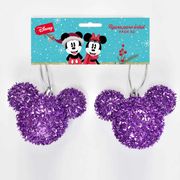 Pack 2 Adorno Tinsel Morado Disney