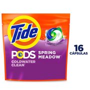 Detergente Cápsulas Tide Pods Spring Meadow 16 un.