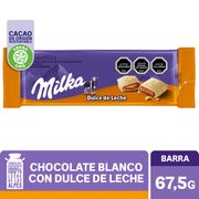 Chocolate Blanco Milka Relleno Dulce de Leche 67.5 g