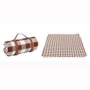 Manta de Picnic Alpes 130 x 150 cm Cuadros Café