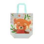 Bolsa reutilizable Non Woven Panda Rojo