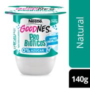 Yogurt Goodnes Probióticos Natural Endulzado 140 g