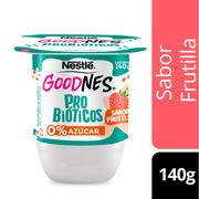 Yogurt Nestlé Goodnes Sabor Frutilla 140 g