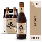 Pack 4 un. Cerveza Guayacán Stout 6.0° 330 cc