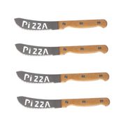 Juego de 4 Cuchillos Acero Inoxidable Pizza Lovers